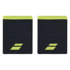 Babolat Jumbo Logo Wit / Zwart polsbandjes x 2