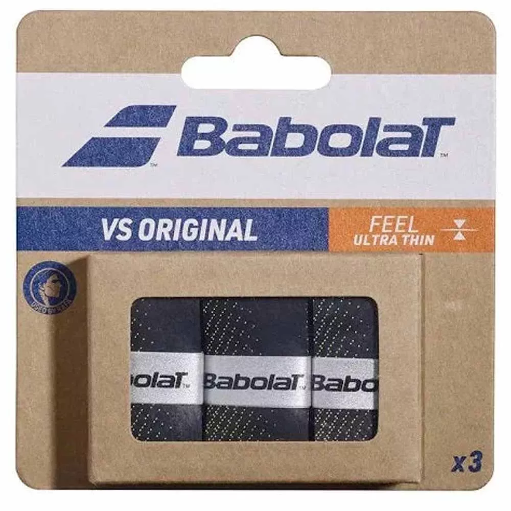 Babolat VS Original Zwart Geel x 3 overgrips