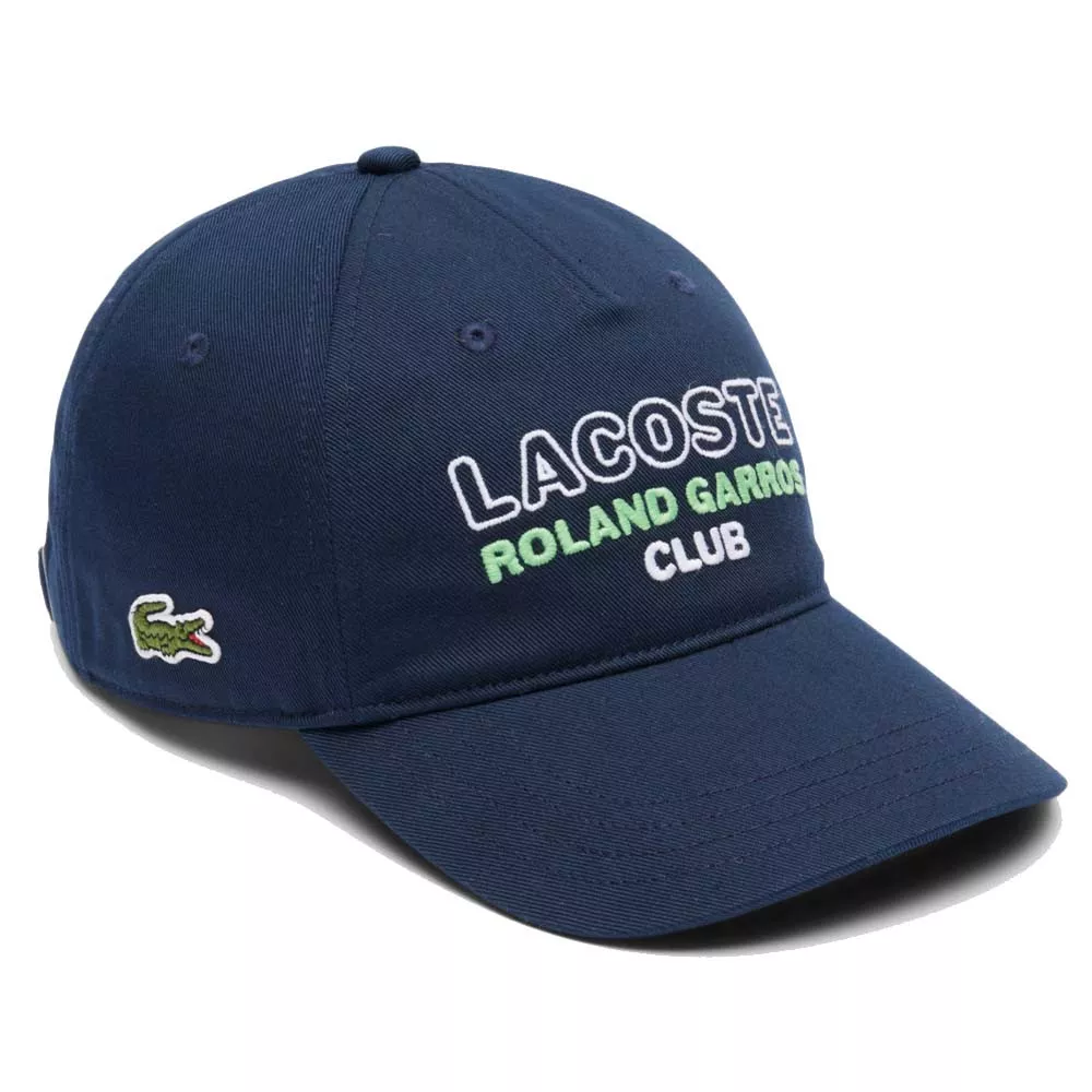 Lacoste Roland Garros Club Marineblauw Pet