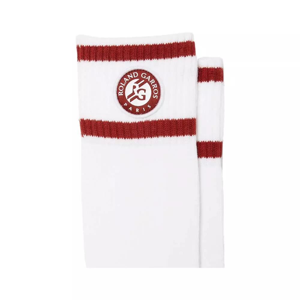 Lacoste Roland Garros Wit / Bruin Sokken