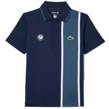 Lacoste Sport Roland Garros Junior Marineblauw polo