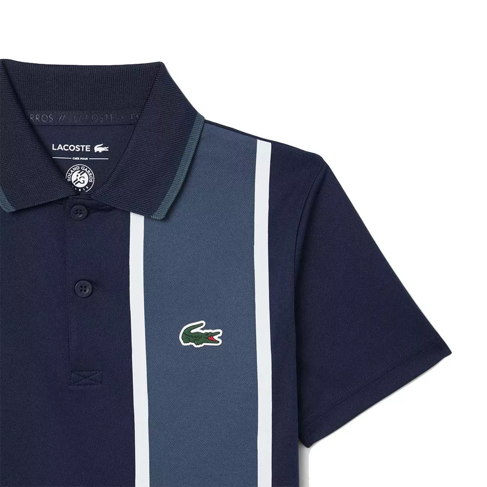 Lacoste Sport Roland Garros Junior Marineblauw polo