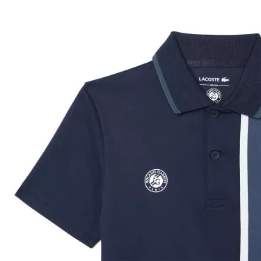 Lacoste Sport Roland Garros Junior Marineblauw polo