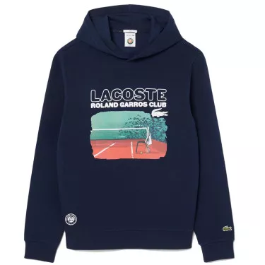 Lacoste Roland Garros Club-hoodie Marineblauw