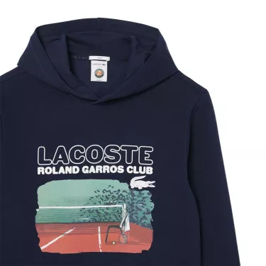 Lacoste Roland Garros Club-hoodie Marineblauw