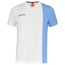 Babolat Play Crew Neck Junior Blauw / Wit T-Shirt
