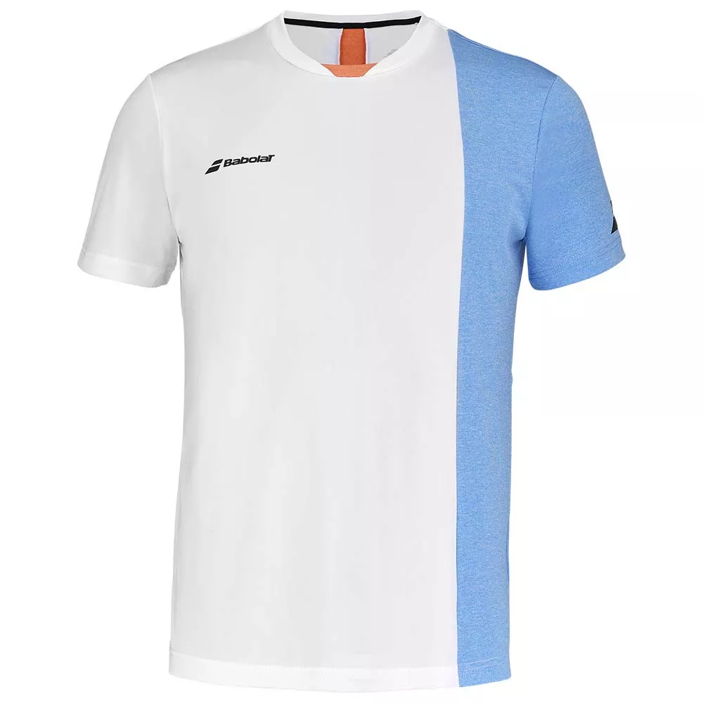 Babolat Play Crew Neck Junior Blauw / Wit T-Shirt