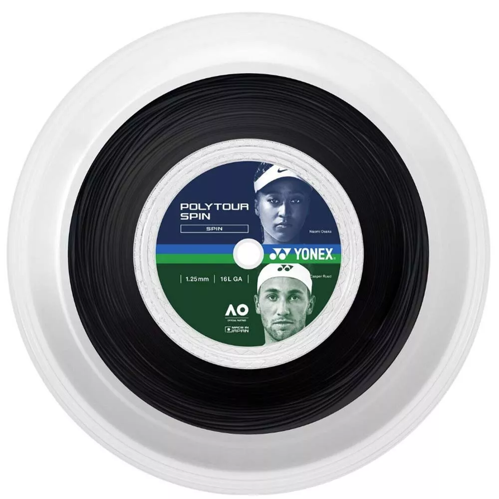 Yonex Poly Tour Pro Spin Black 1.25 200m