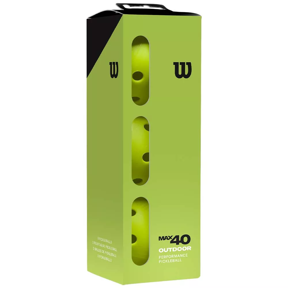 Wilson TRU 32 Indoor Pickleball Ballen x3