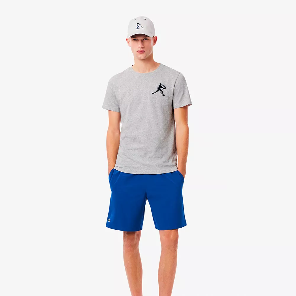 Pak T-shirt + Cap Lacoste Tennis x Novak Djokovic Rood