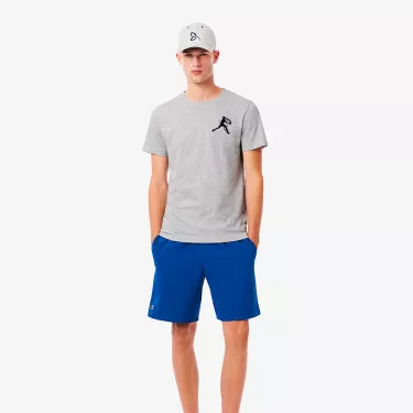 Pak T-shirt + Cap Lacoste Tennis x Novak Djokovic Rood
