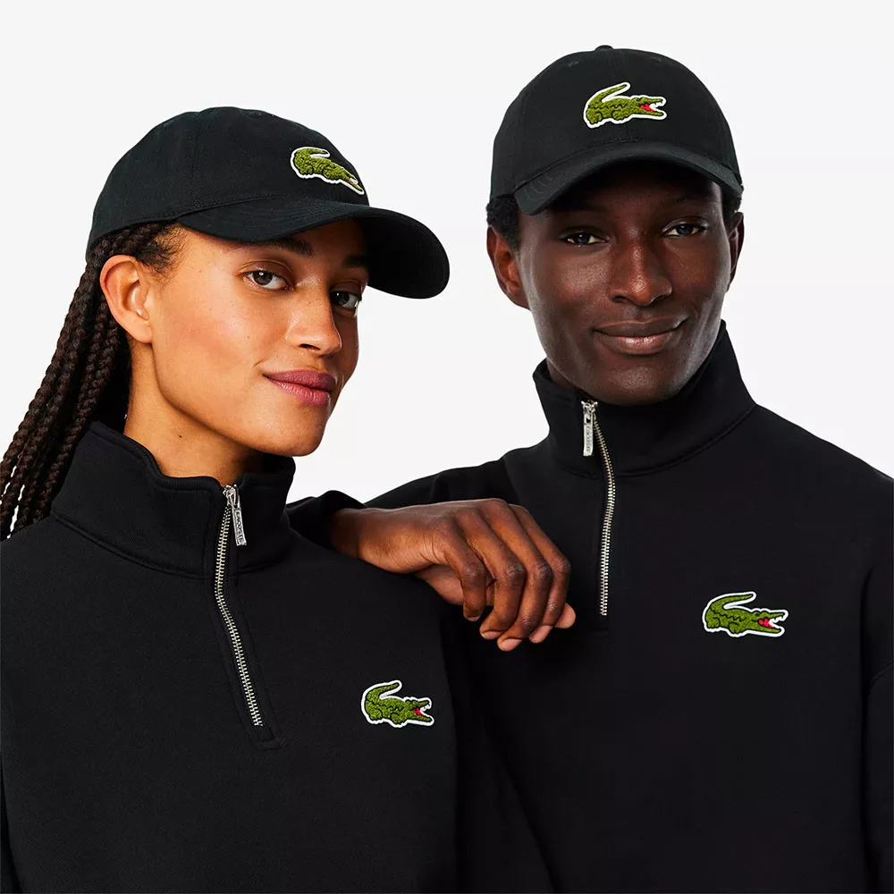 Lacoste Katoenen Twill Pet Marineblauw