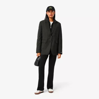 Lacoste Katoenen Twill Pet Marineblauw
