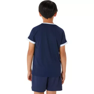 T-Shirt Asics Jongens Marineblauw