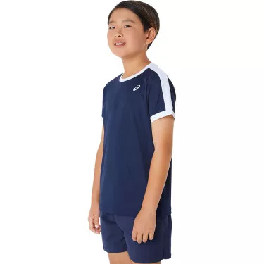 T-Shirt Asics Jongens Marineblauw