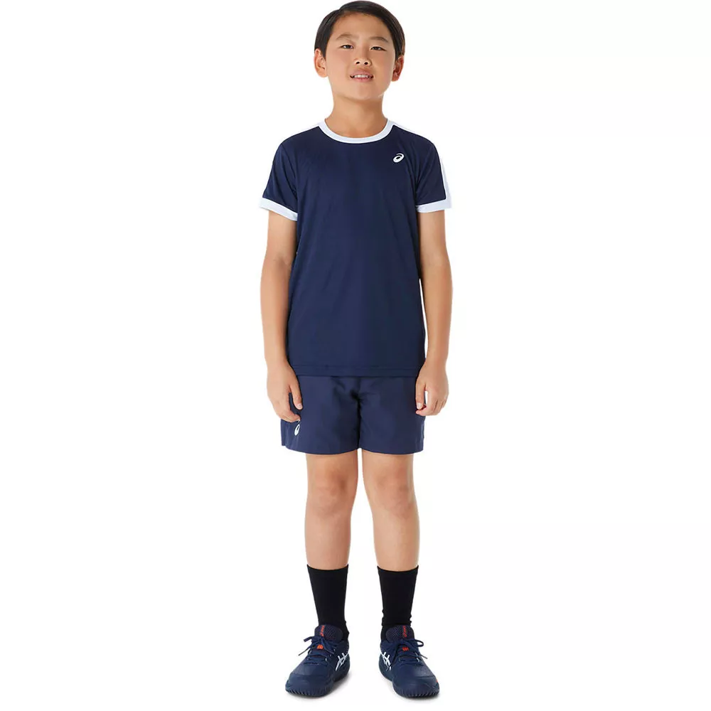 T-Shirt Asics Jongens Marineblauw