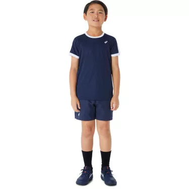 T-Shirt Asics Jongens Marineblauw