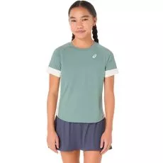 T-Shirt Asics Meisje Groen Grijs / Cr&egrave;me