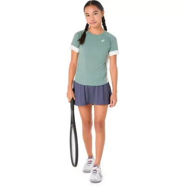 T-Shirt Asics Meisje Groen Grijs / Cr&egrave;me