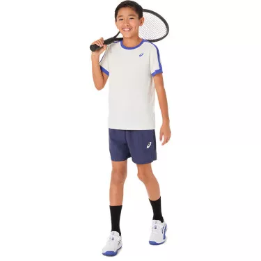 T-Shirt Asics Jongens Cr&egrave;me / Blauw