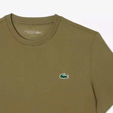 Lacoste Ultra Dry T-shirt Wit Ecru Print