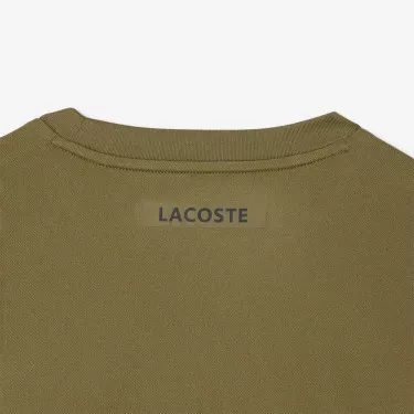 Lacoste Ultra Dry T-shirt Wit Ecru Print