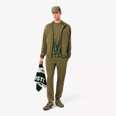 Lacoste Ultra Dry T-shirt Wit Ecru Print