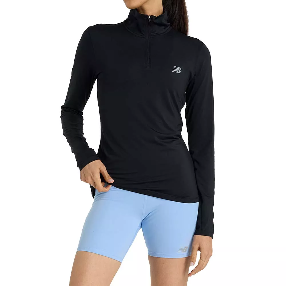 T-shirt met lange mouwen Mouratoglou Girls Zwart
