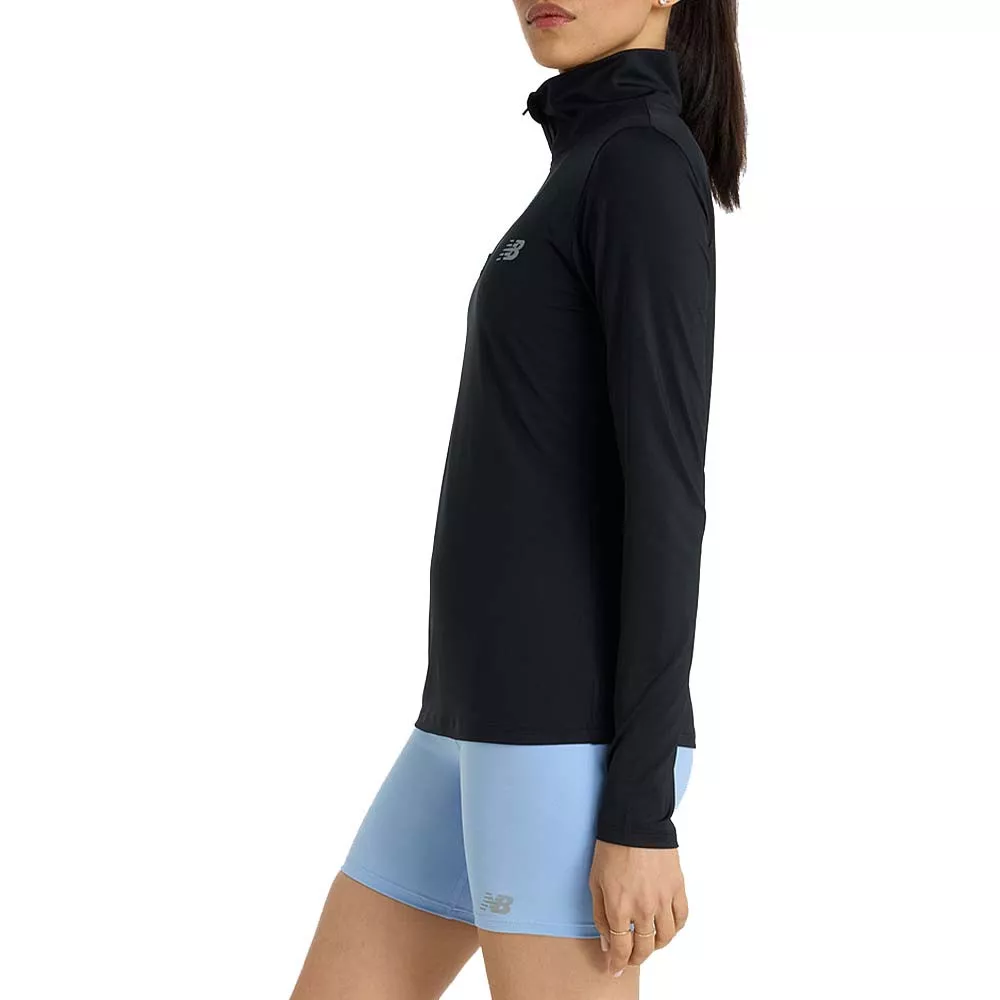 T-shirt met lange mouwen Mouratoglou Girls Zwart
