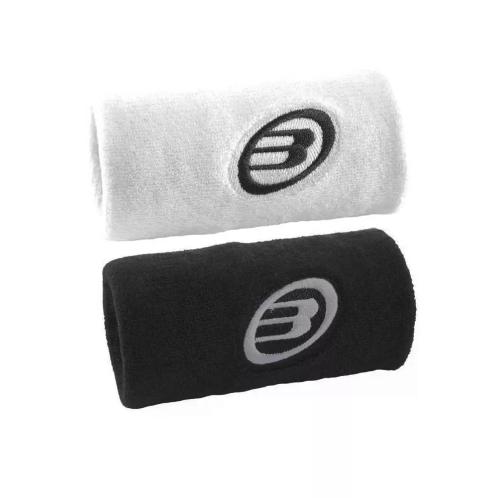 Wristbands Bullpadel Wit / Zwart x 2