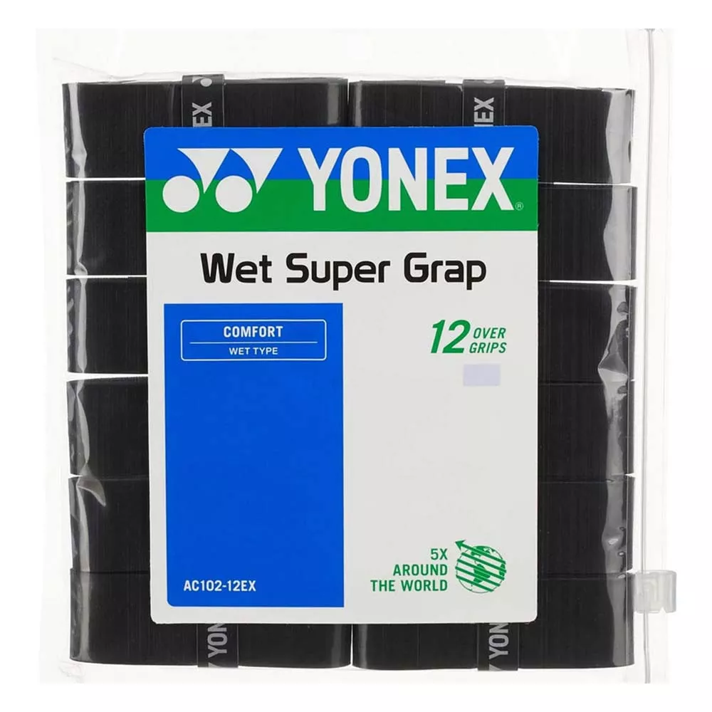 Yonex Super Grap Zwart x 12 overgrips