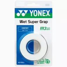Yonex Wet Super Grap Wit x 3 overgrips