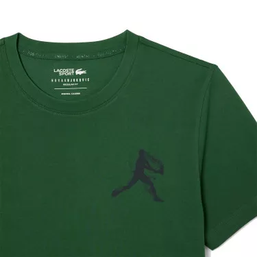 Pak T-Shirt + Lacoste Tennis Pet x Novak Djokovic Grijs Gem&ecirc;leerd / Wit