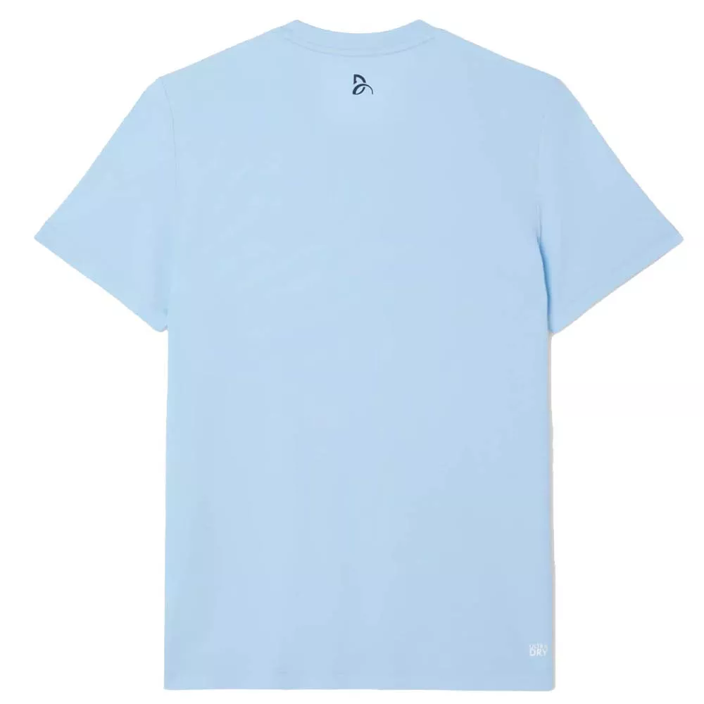 Lacoste Tennis Novak Djokovic Ultra Dry T-shirt Geprinte Zwart