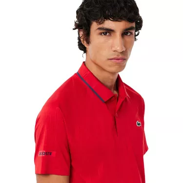 Polo Lacoste Tennis Novak Djokovic Rood