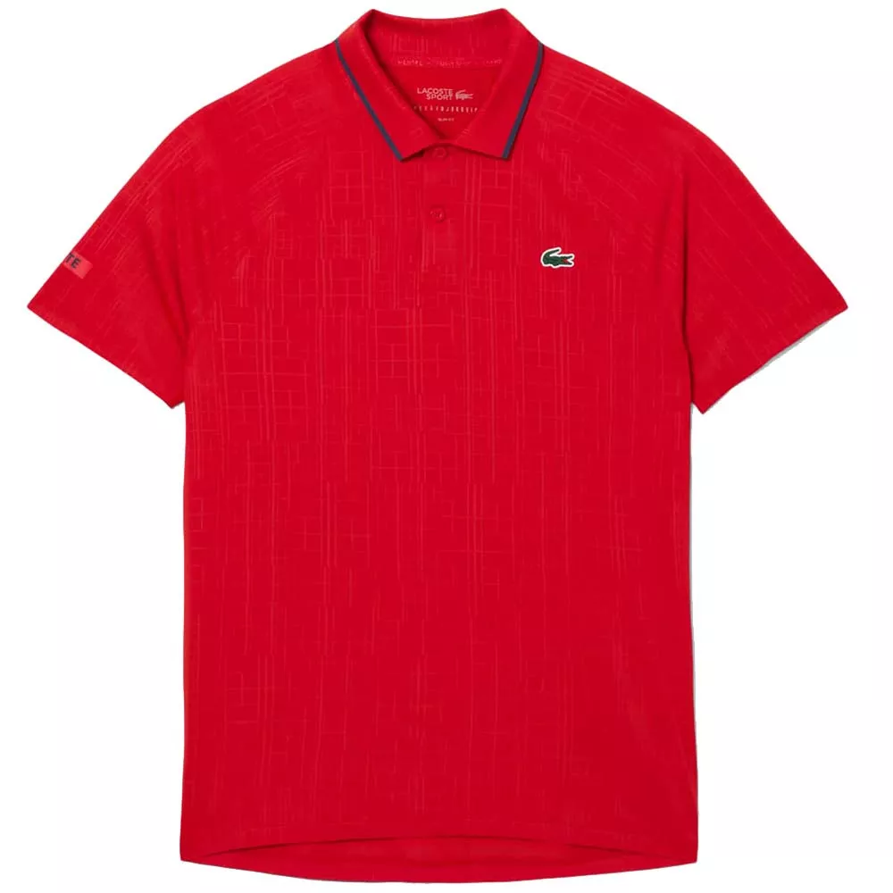 Polo Lacoste Tennis Novak Djokovic Rood