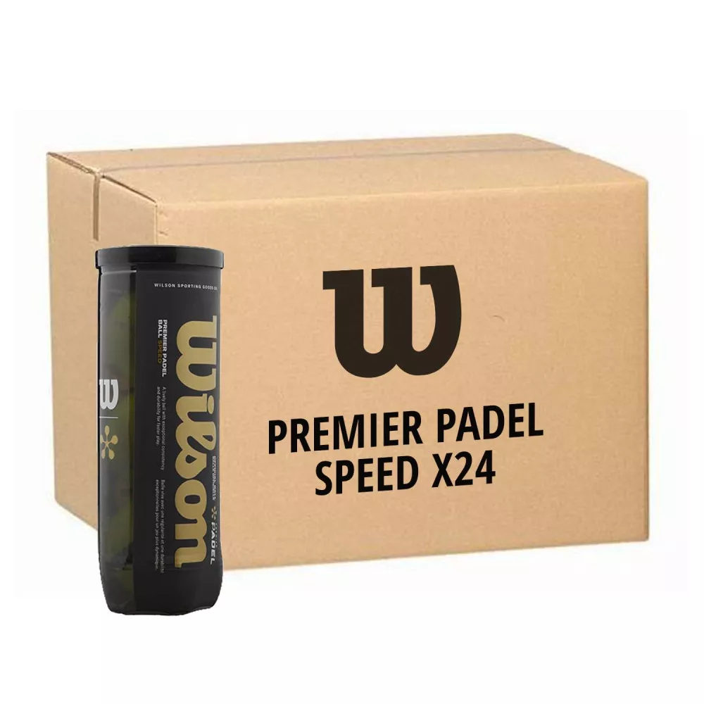 Doos 24 tubes van 3 Wilson Premier Padel Speed ballen