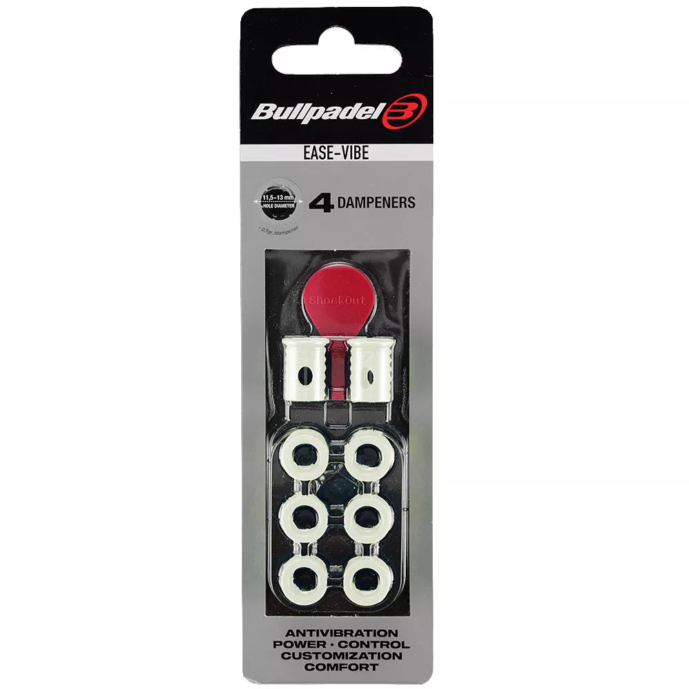 Bullpadel Ease Vibe Dempers x4 Fluorescerend geel