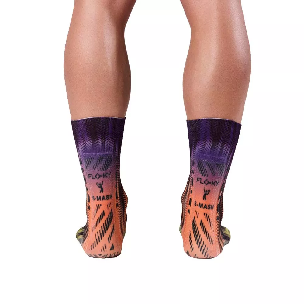 Compressiesokken Floky S-MASH 3D FANTASY Rio Blauw / Oranje