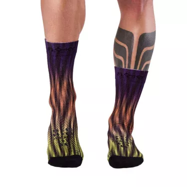 Compressiesokken Floky S-MASH 3D FANTASY Rio Blauw / Oranje