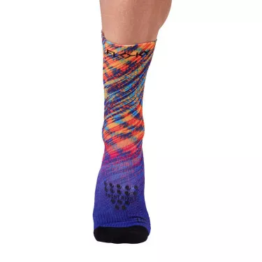 Compressiesokken Floky S-MASH 3D FANTASY Rio Blauw / Oranje