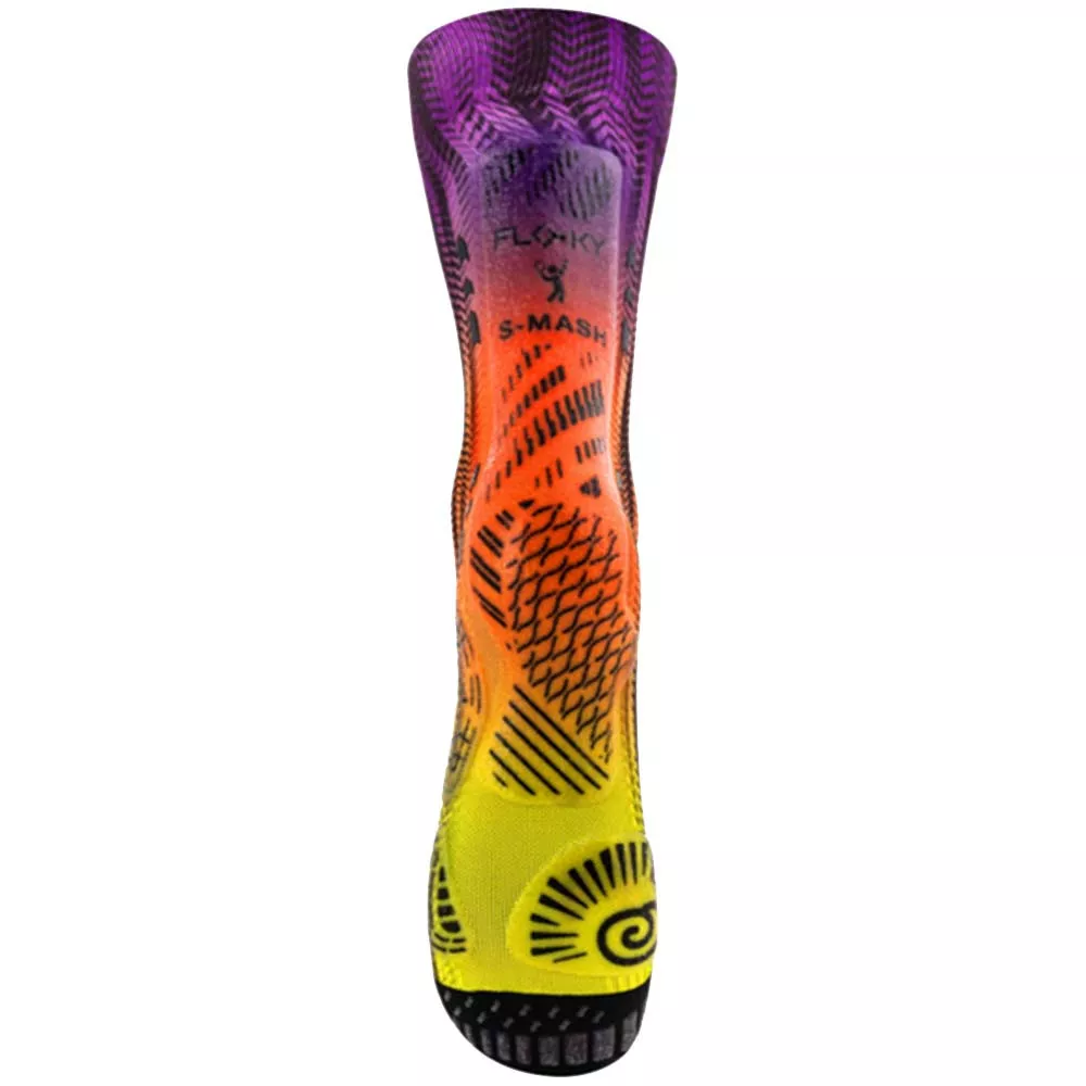 Compressiesokken Floky S-MASH 3D FANTASY Rio Blauw / Oranje