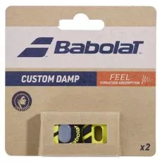 Babolat Custom Damp Zwart / Geel x 2 Demper