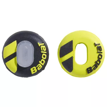 Babolat Custom Damp Zwart / Geel x 2 Demper