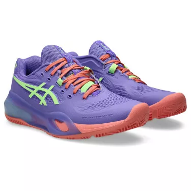 Asics Gel Resolution X Padel Dames Lichtblauw / Oranje Schoenen