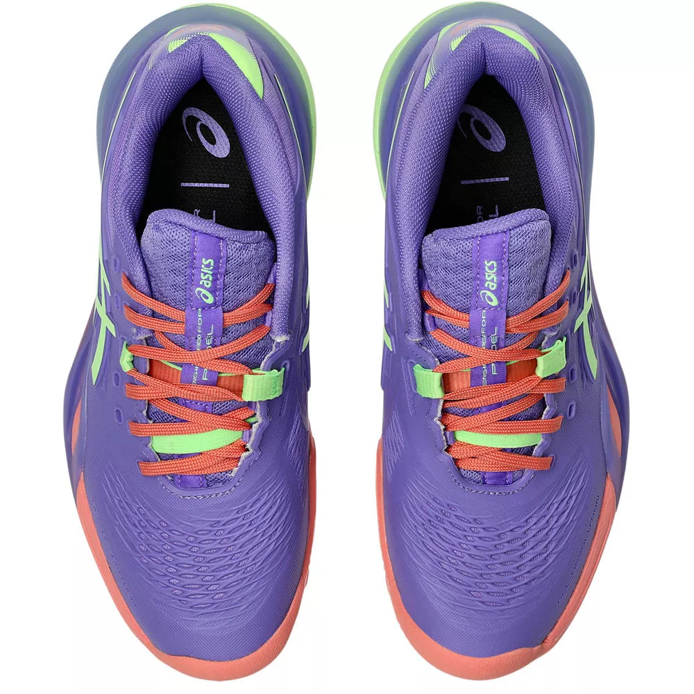 Asics Gel Resolution X Padel Dames Lichtblauw / Oranje Schoenen
