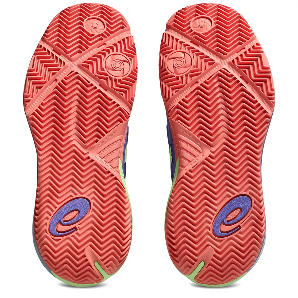 Asics Gel Resolution X Padel Dames Lichtblauw / Oranje Schoenen