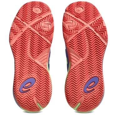 Asics Gel Resolution X Padel Dames Lichtblauw / Oranje Schoenen