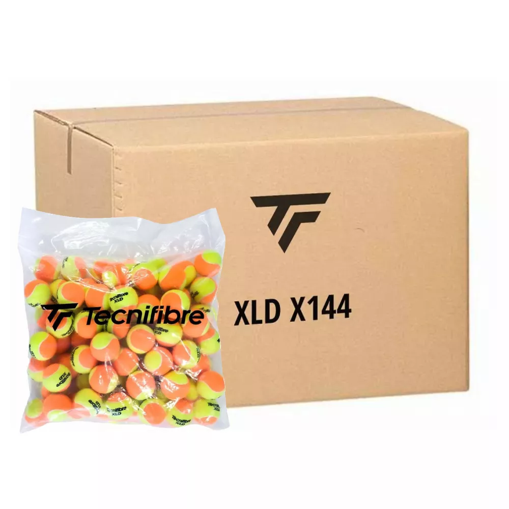 Doos met 144 Tecnifibre XLD-ballen