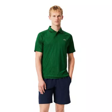 Korte Lacoste Tennis x Novak Djokovic Blauw
